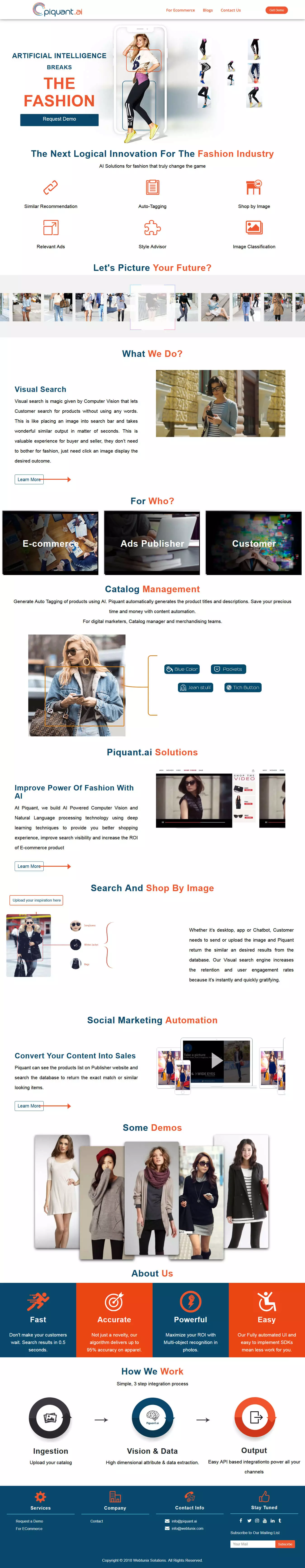 piquant - fashion recommendation with machine learning